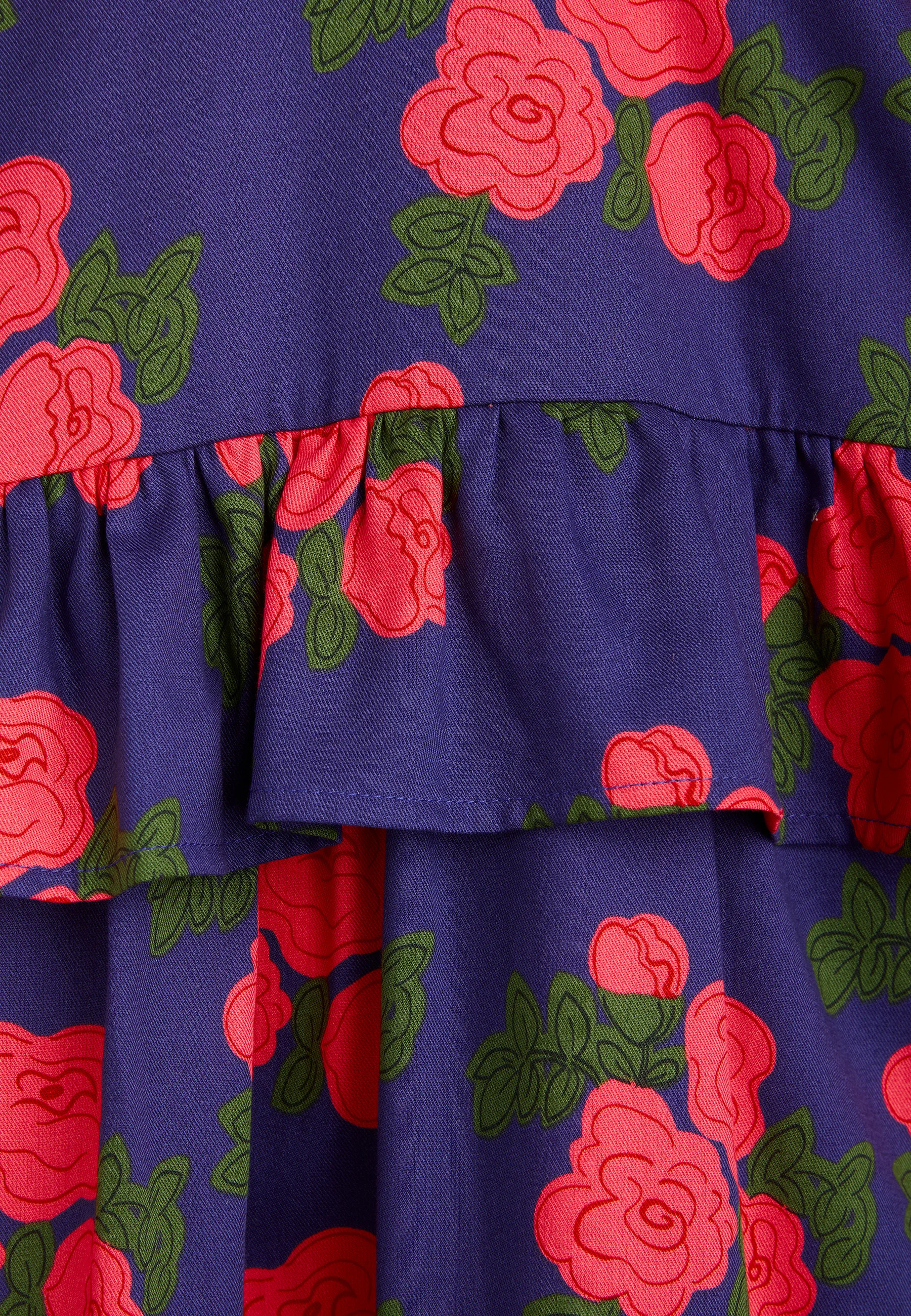 Mini Rodini VESTIDO CON VOLANTES DE ROSAS - Vestido largo