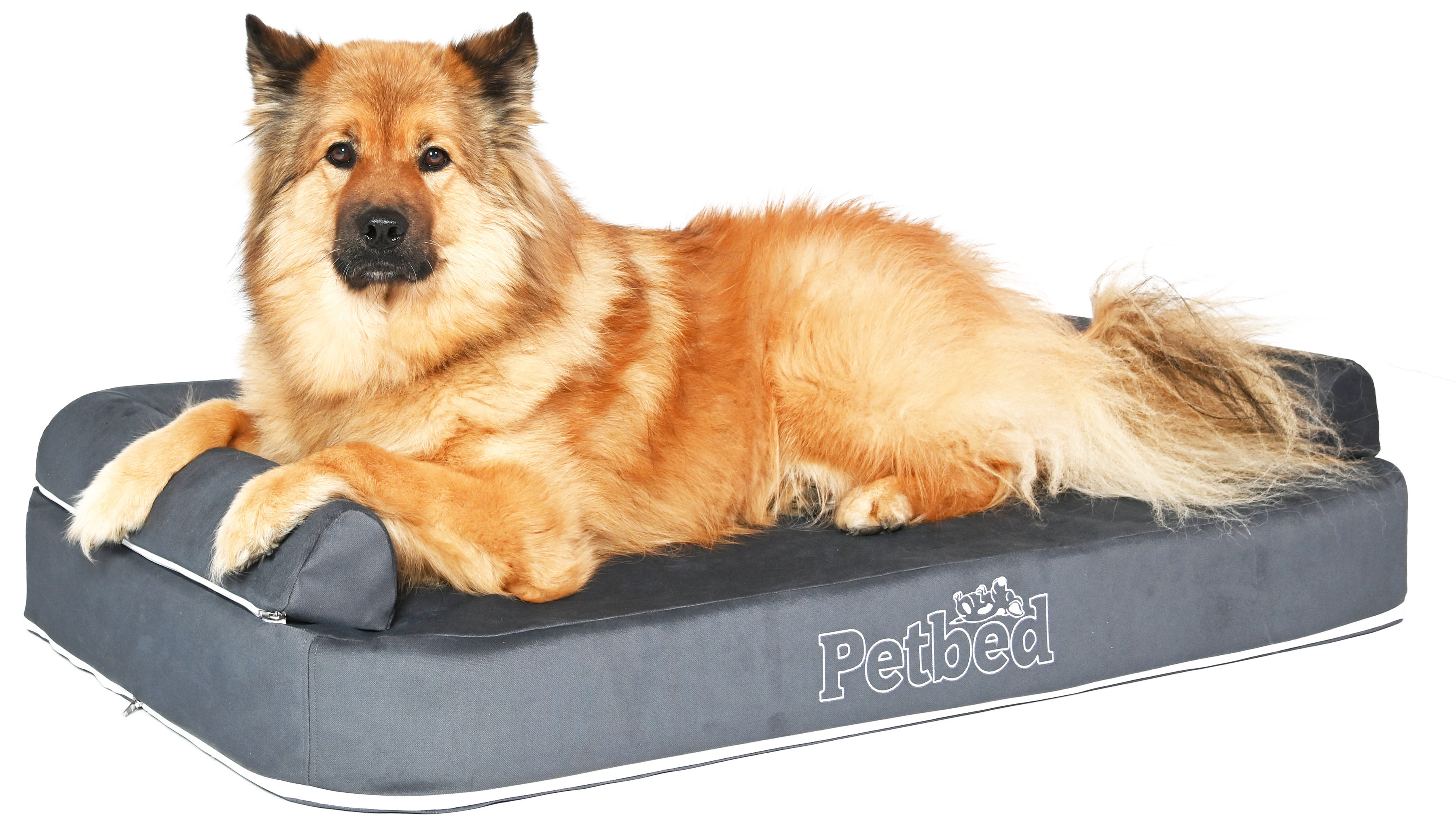 Petbed Hundebetten Petbed Wasserbett 120x70cm anthrazit