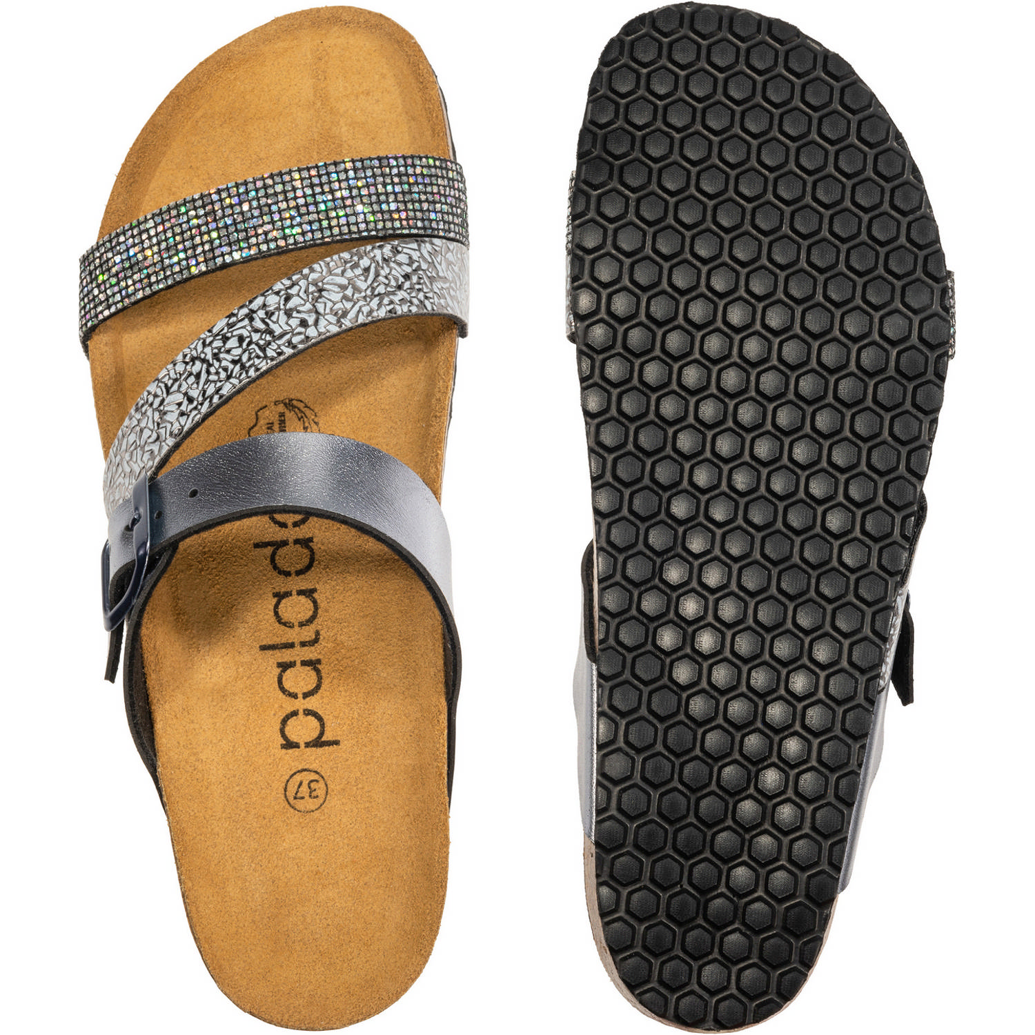 Palado Chios, Pantoletten, Damen, Metallic Grau