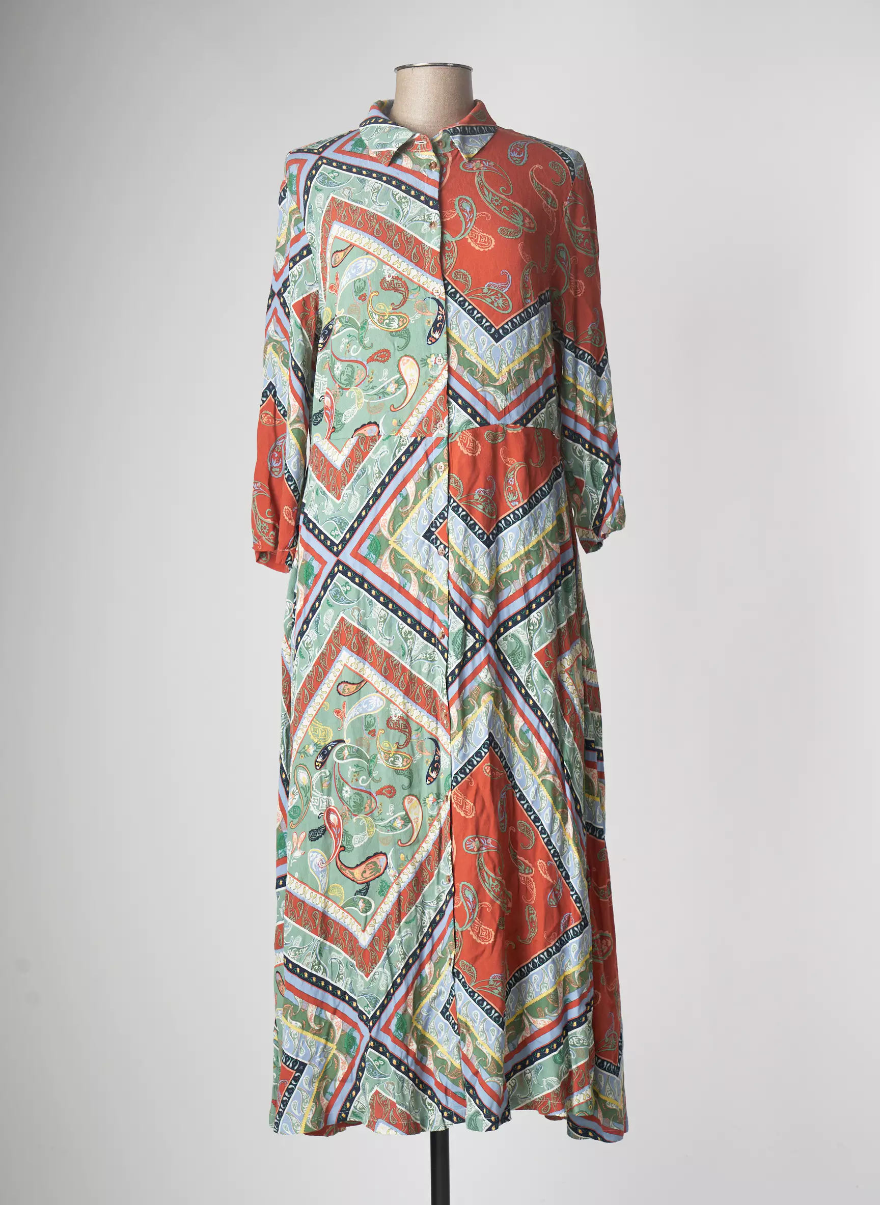 Tom Tailor Robes Longues Femme couleur orange
