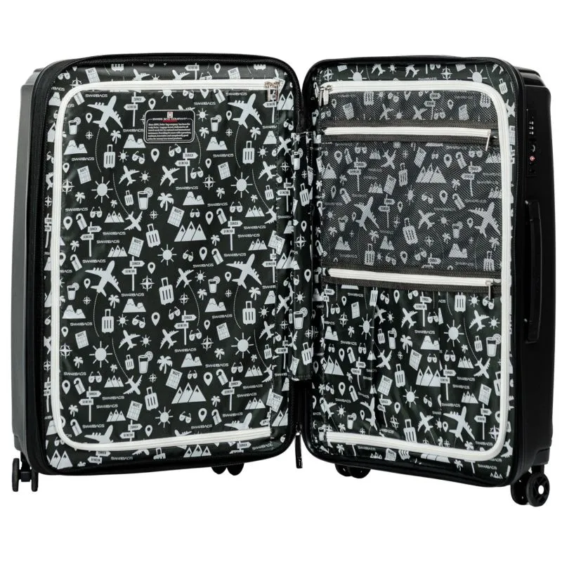 Swiss Bags Cross Trolley M (67 cm) Erweiterbar - Black