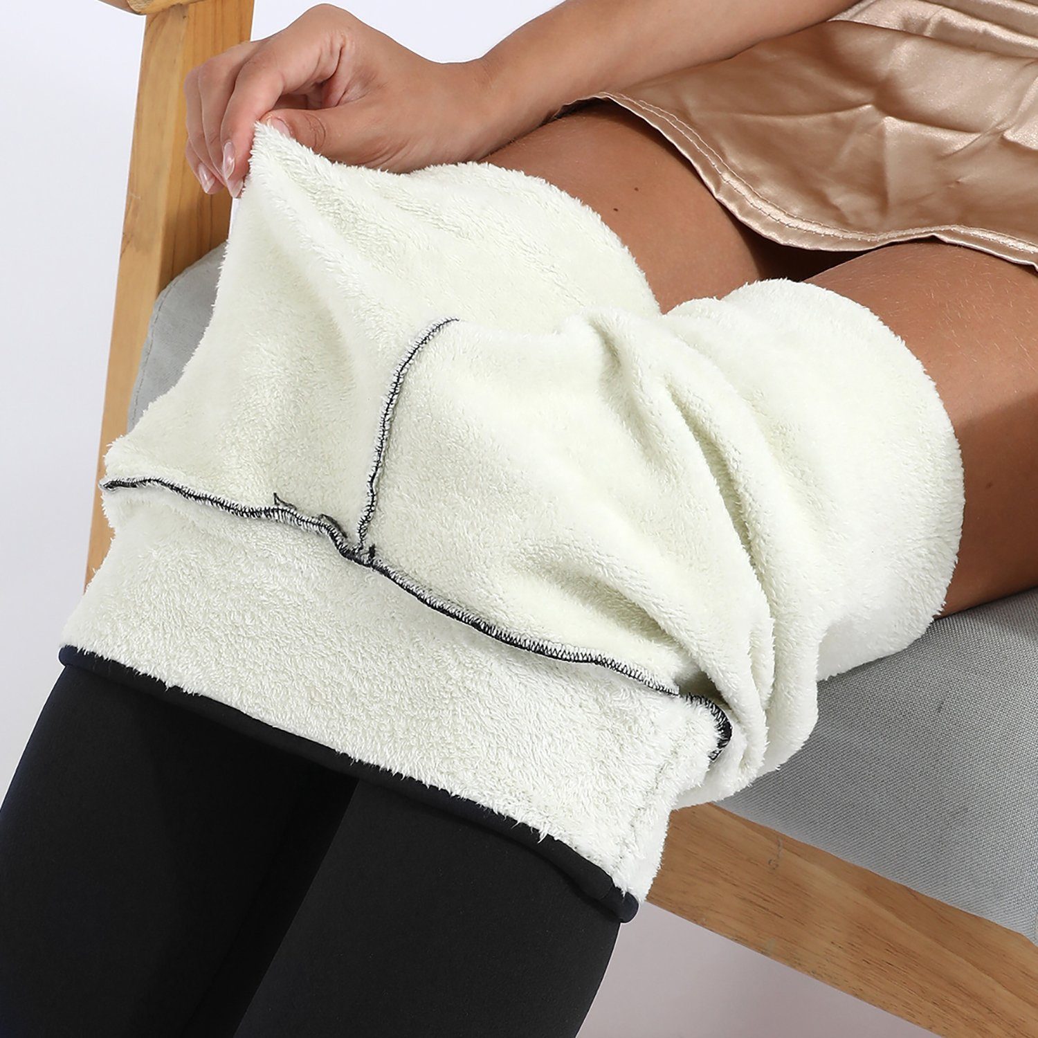 MAGICSHE Thermohose Thermo Leggings Damen Winter mit Elastischem Hohe Taille