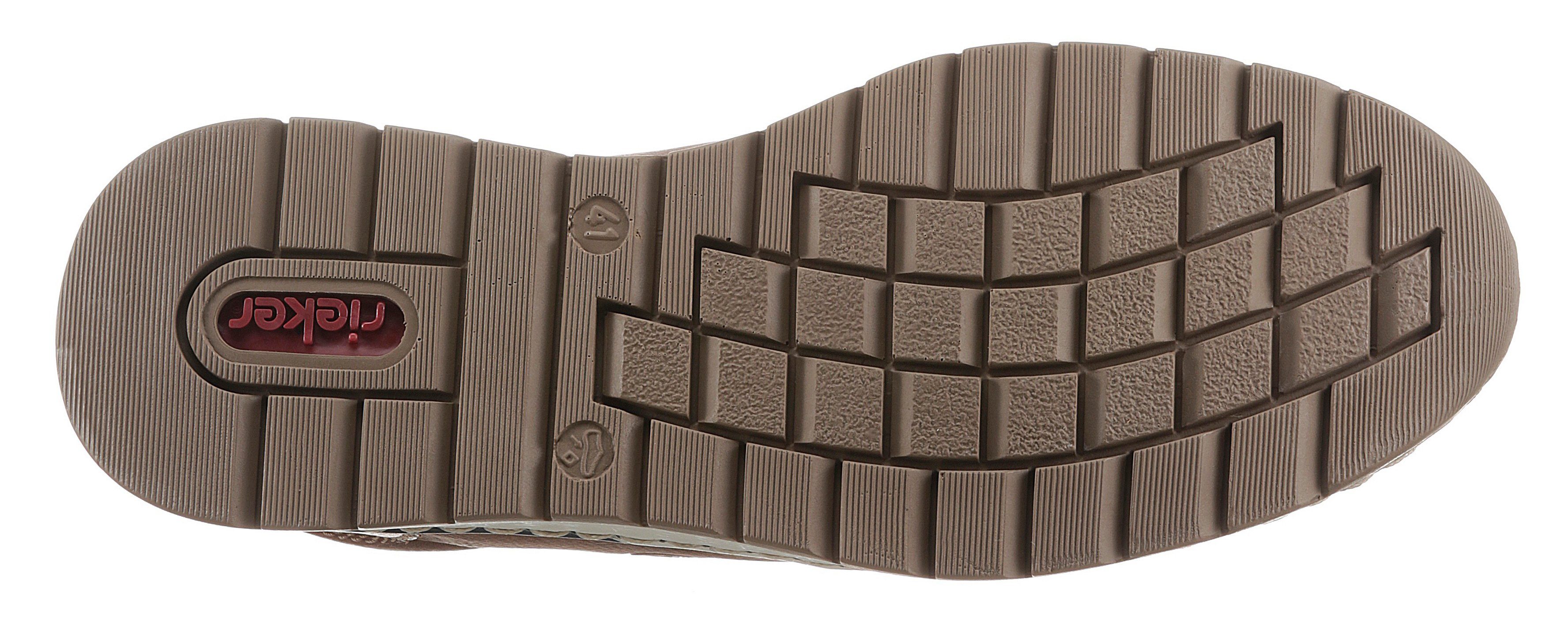 Rieker Slipper mit seitlicher Logoprägung