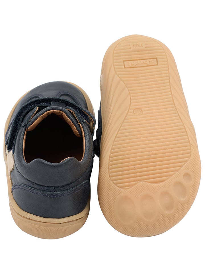POM POM Leder-Barfußschuhe in Dunkelblau günstig kaufen