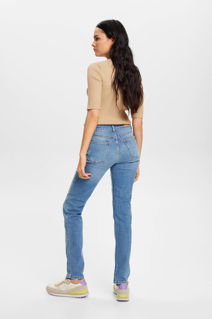 High-Rise-Jeans mit geradem Bein