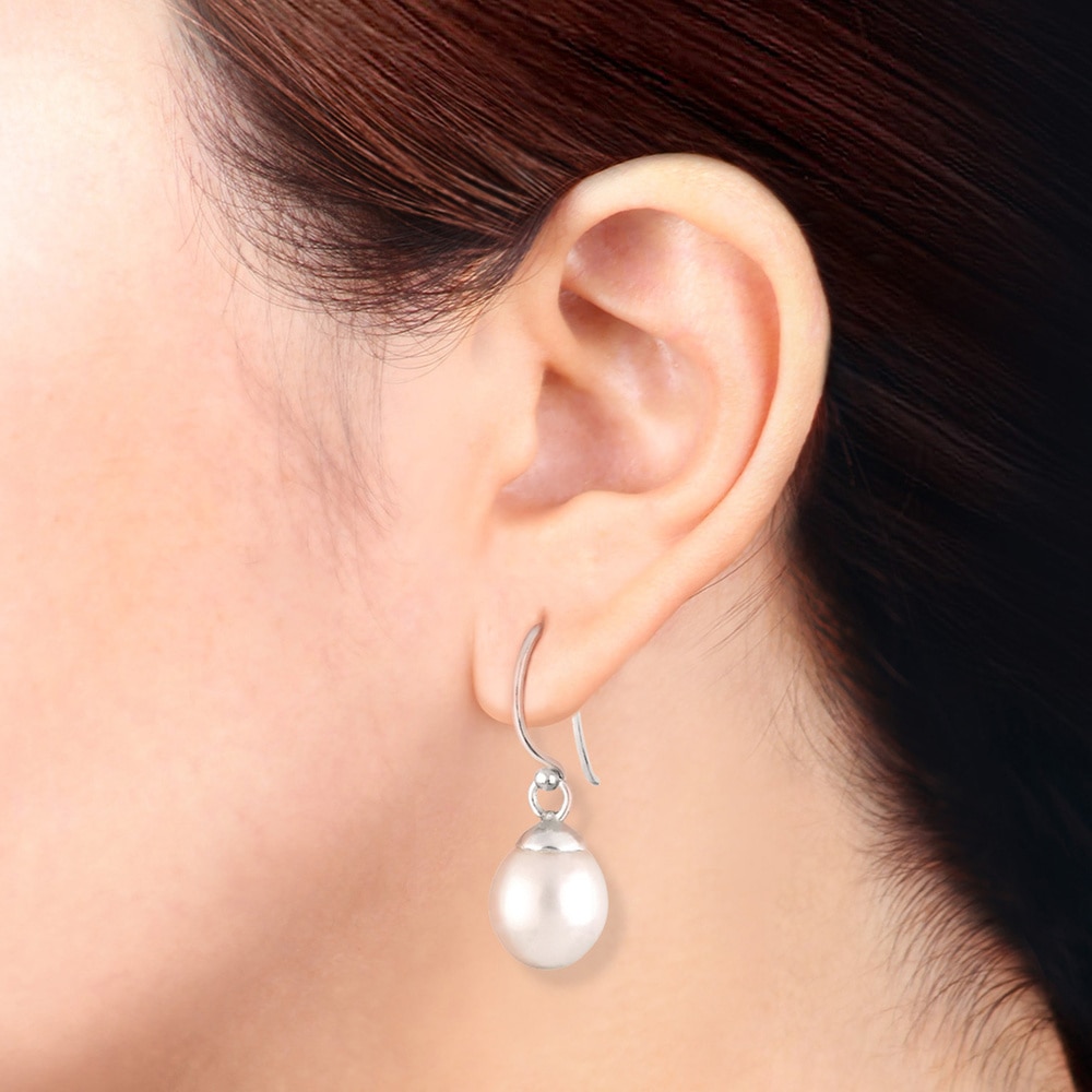Elli Elli Boucles d'Oreilles Süwasserzuchtperlen 925 Sterling Silber Boucles d'oreilles