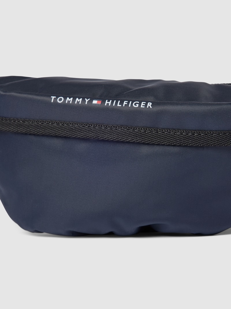 Bauchtasche mit Label-Details Modell 'SKYLINE' in marineblau
