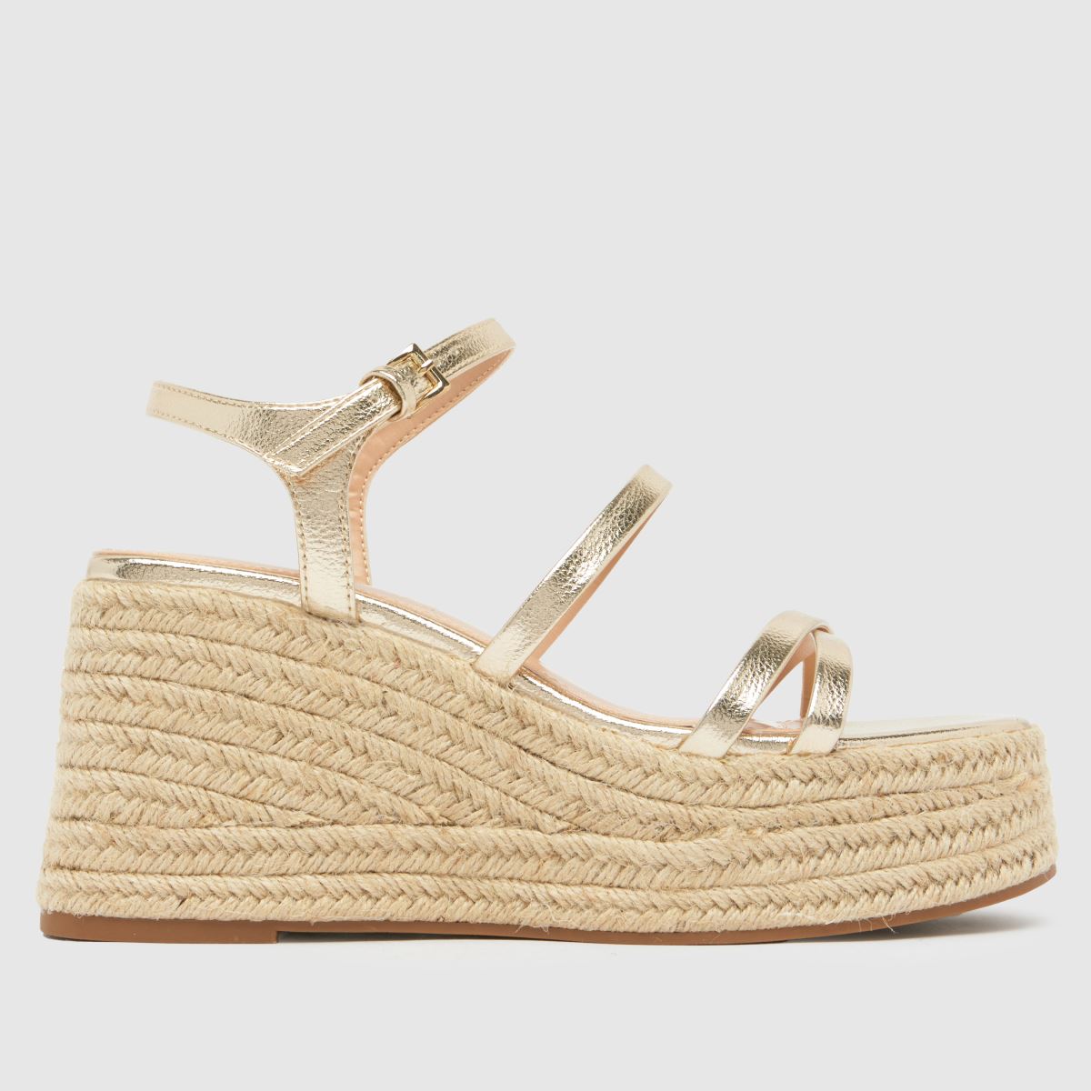Schuh Vienna pántos ékszandál arany színben