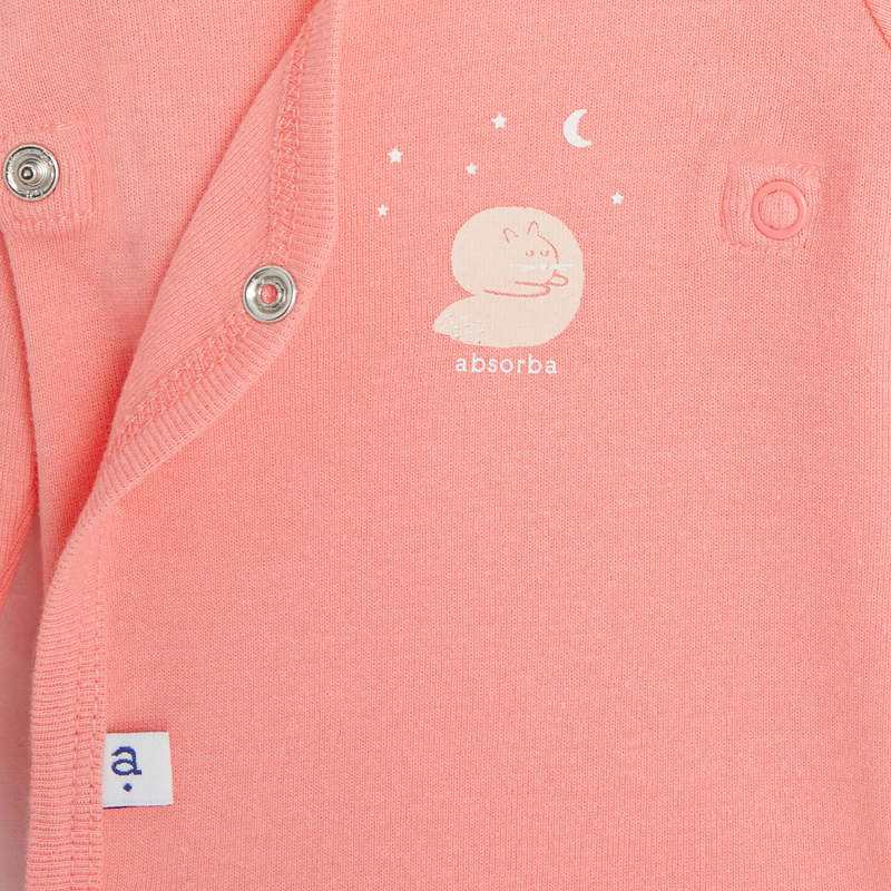 Set pyjama et body bébé fille en coton bio