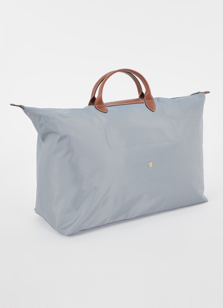Borsa da viaggio Longchamp Le Pliage Original, taglia M, con dettagli in pelle.