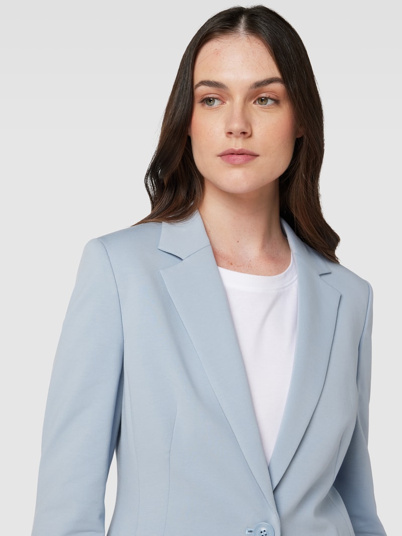 Blazer mit Reverskragen in rauchblau