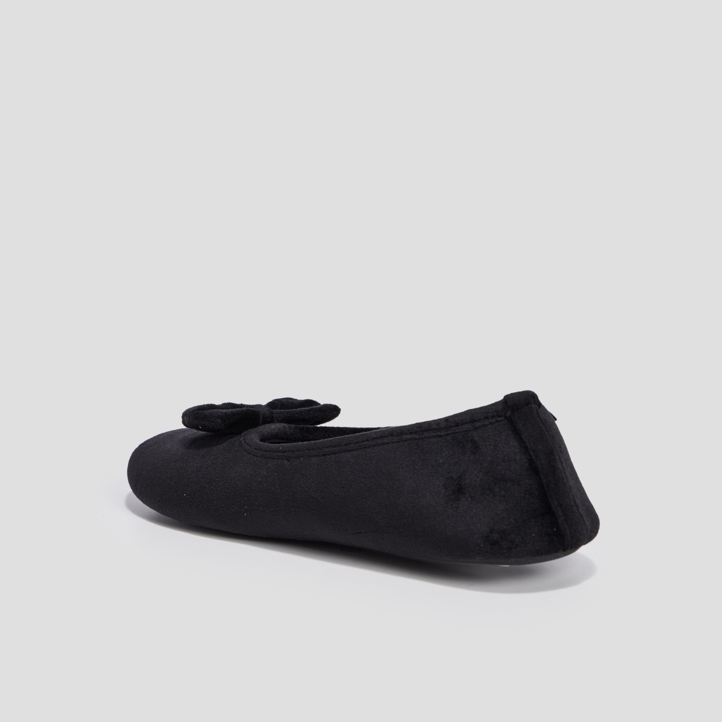 Chaussons ballerines Isotoner noir femme | La Halle