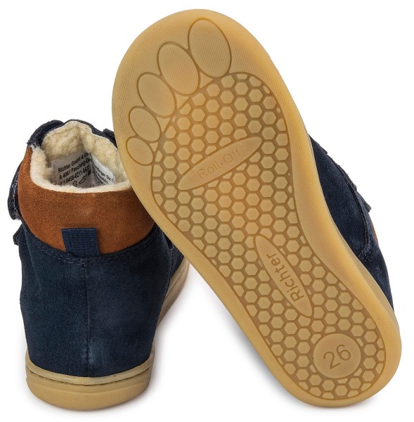 Richter ~ Winterstiefel Klett + Tex ~ Marine/Coffee