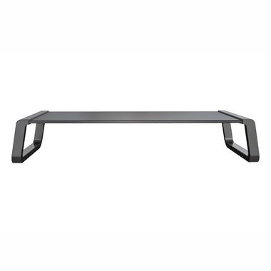 SVITA Schreibtischaufsatz ANSAN, Monitorständer, Monitorerhöhung, Glas, Schwarz