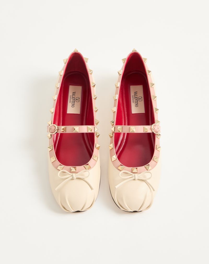 Mary-Jane Rockstud Ballerina i nappalæder 05mm