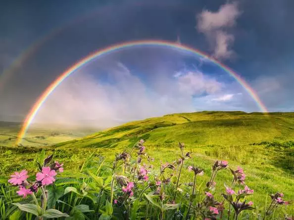Puzzle 1500 Teile - Spektakulärer Regenbogen