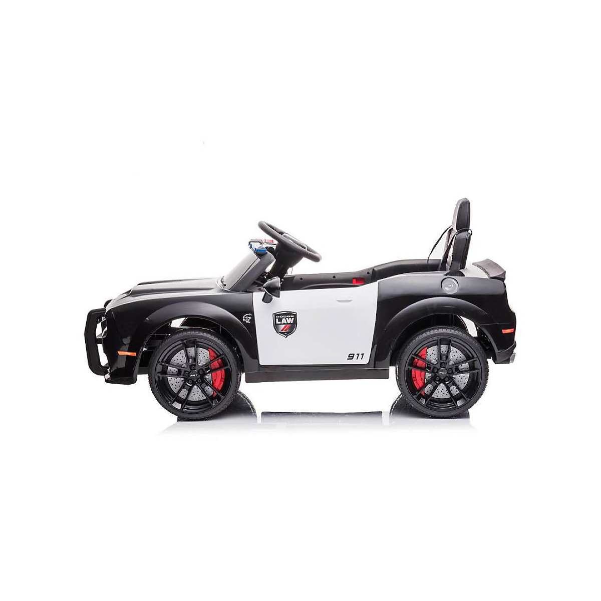 Kinder Elektroauto Dodge Polizei Sirene Fernbedienung Polizeilichter MP3 Elektro-Autos