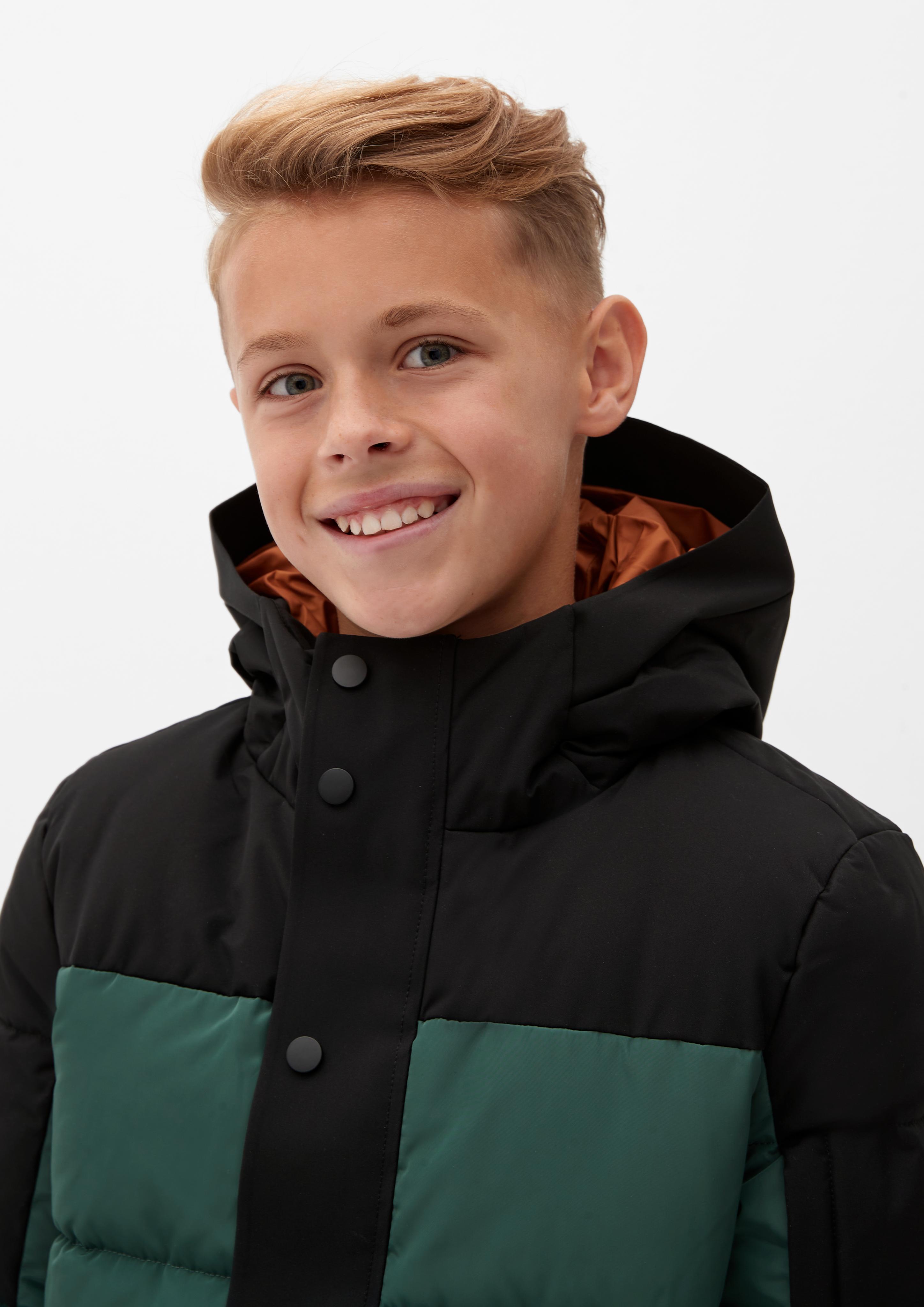 Wattierte Jacke in Bicolor-Design  2116513-6715