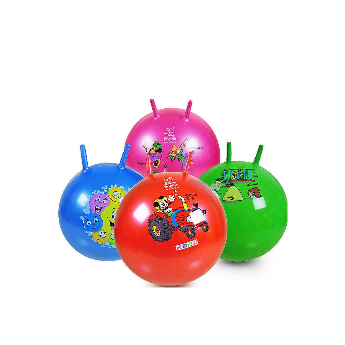 Springball Sprungball mit Haltegriff (zufällige Farbe) Skippy Ball Kinder Springball 45/55/65cm (zufällige Farbe)