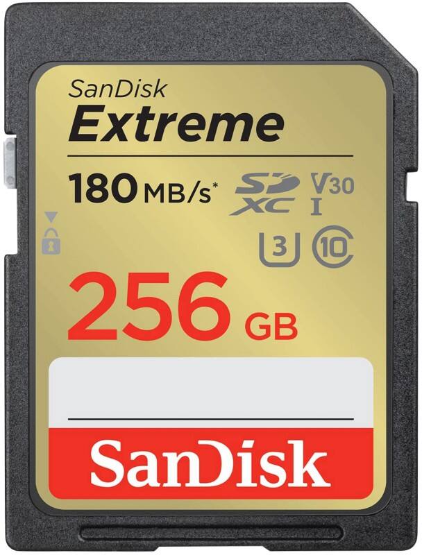 SanDisk Extreme SDXC-Karte 256 GB Gold, Schwarz