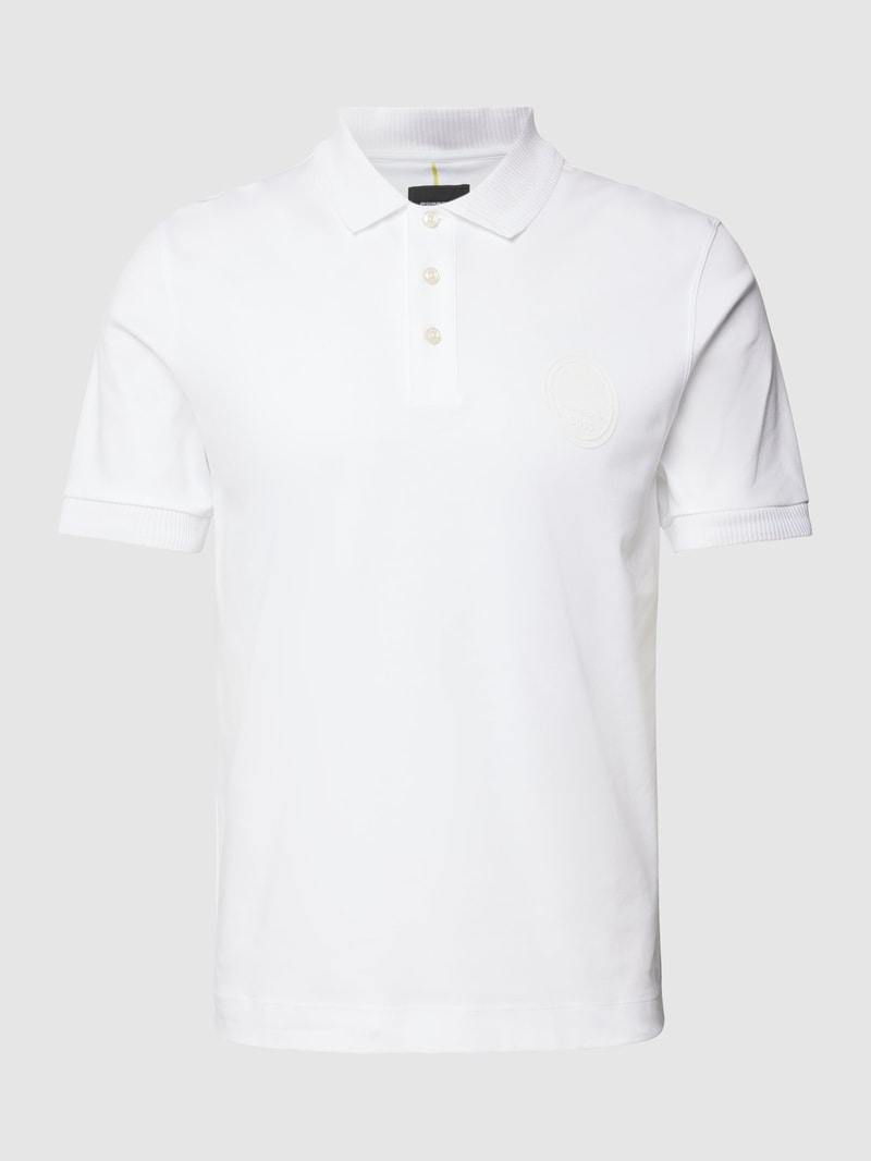 Poloshirt aus Baumwolle - Porsche X Boss Collection in weiß