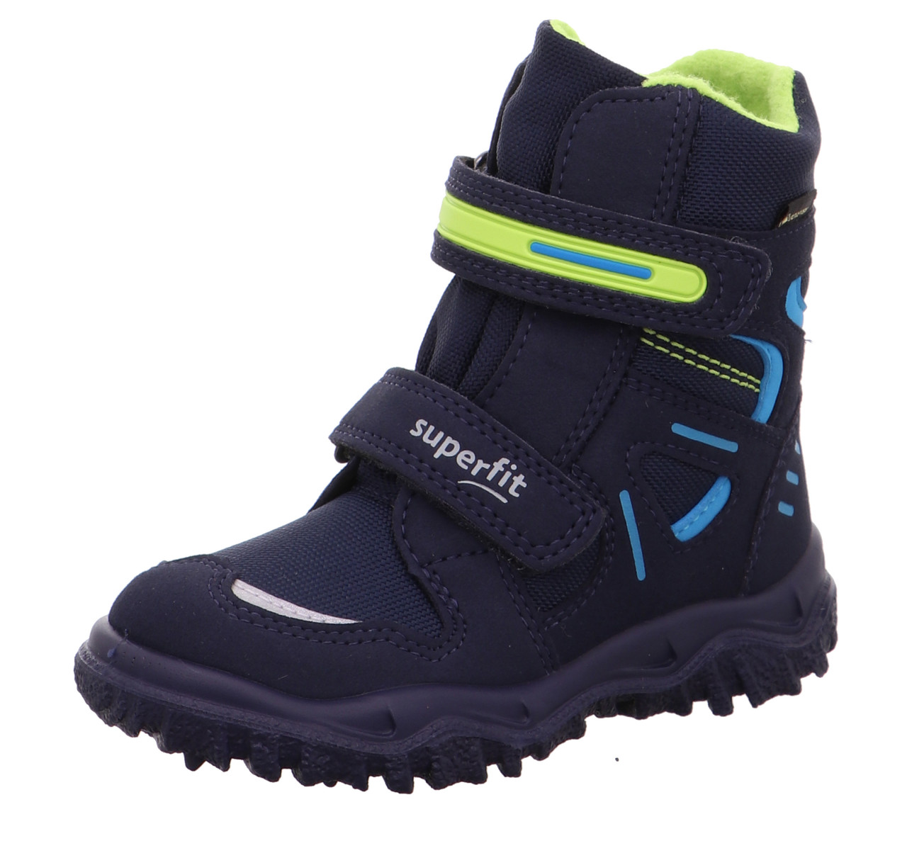 HUSKY - Blau/Grün Boots mit Klettverschluss