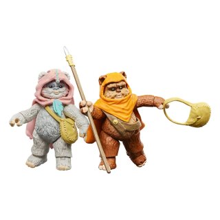 Star Wars: Ewoks Vintage Collection Actionfiguren Wicket W Warrick & Kneesaa 10 cm