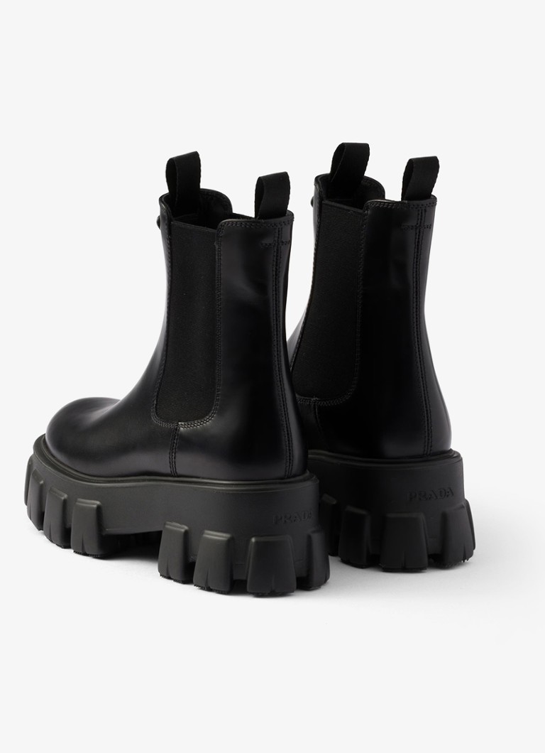 Prada  Monolith chelsea boot van leer