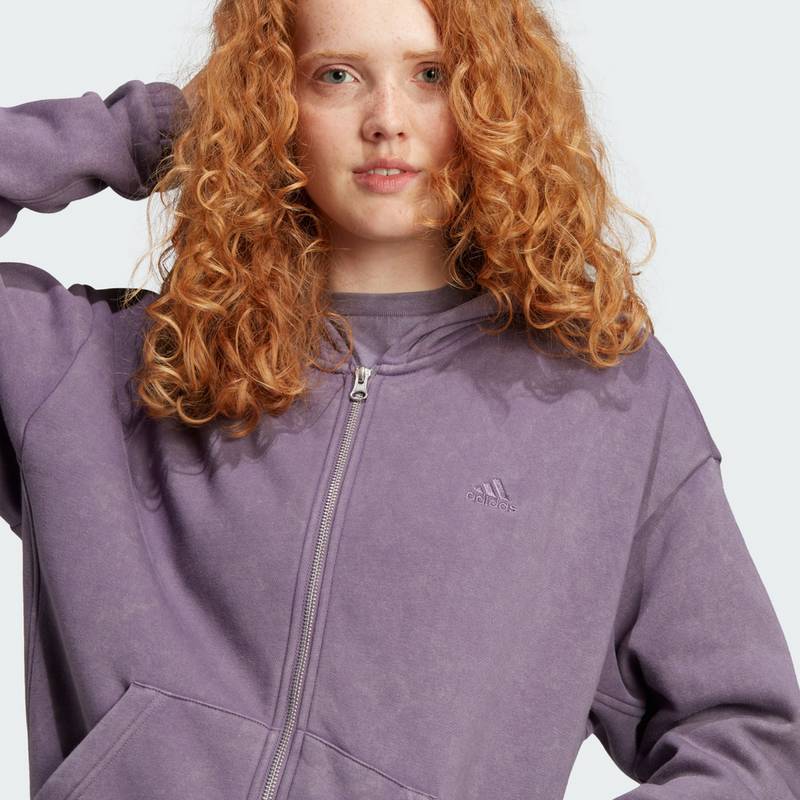 adidas ALL SZN Washed Kapuzenjacke Sweatjacke Damen