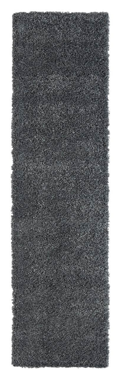 MyFlair Teppich Elodie, 80cm x 300cm, Farbe Dunkelgrau, rechteckig, Florhöhe 37mm