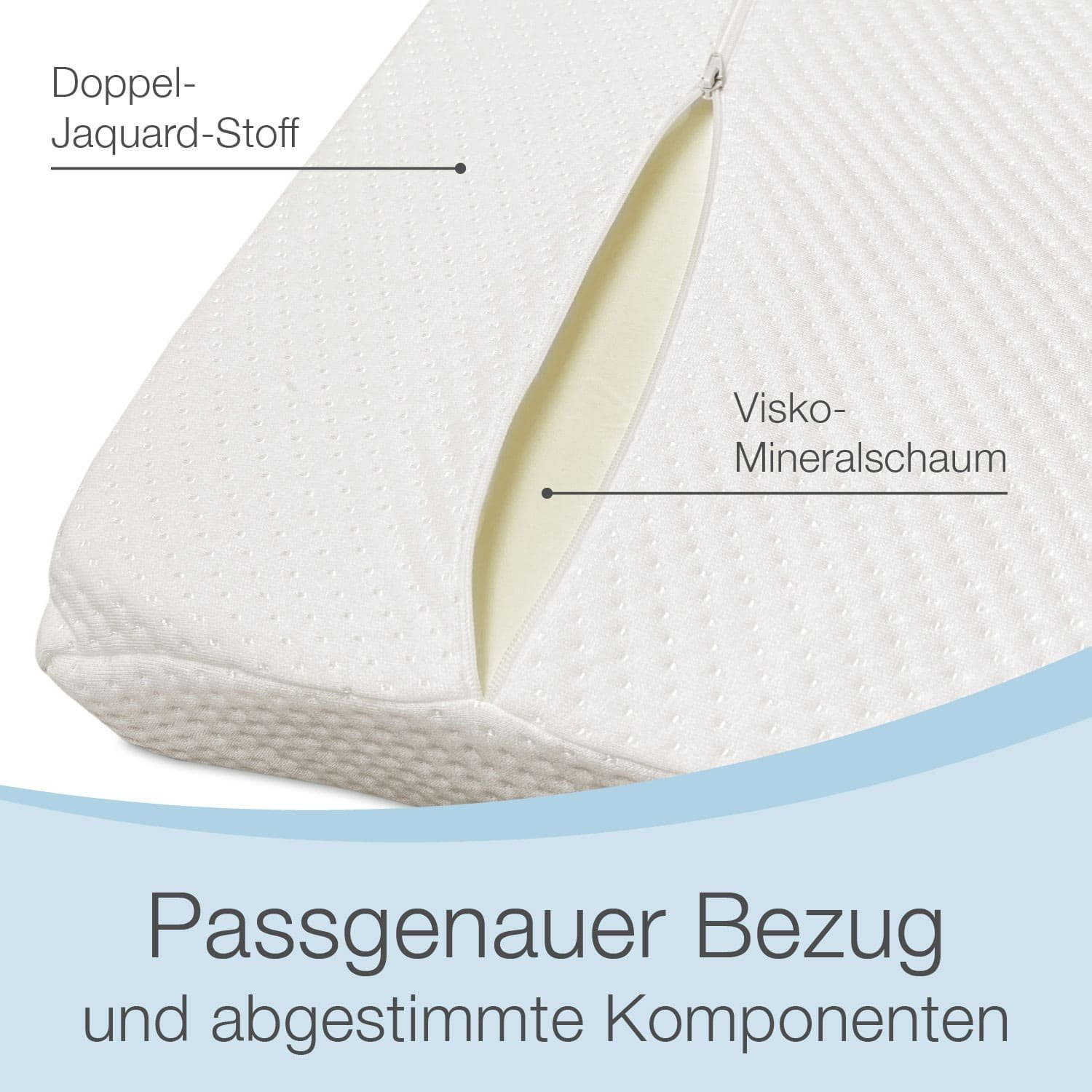 Bestschlaf Anti-Schnarch Kissen Visko, ergonomisches Design