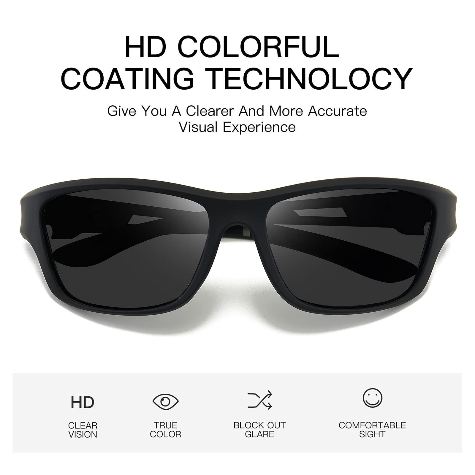 Haiaveng Sonnenbrille Sonnenbrille UV-Schutz und entspiegelte Sonnenbrille für draußen