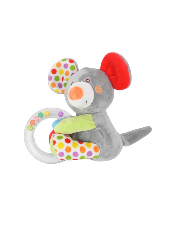 Lorelli Baby Plüschtier Rasselring in grau günstig kaufen onesize