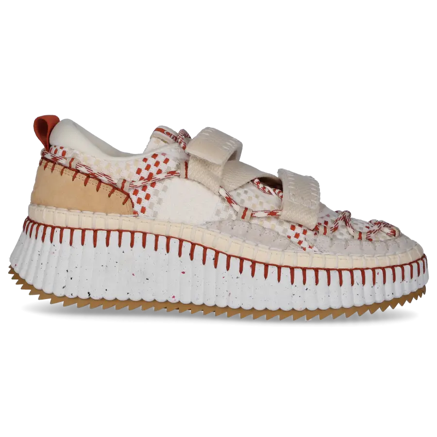 Chloé - Sneaker low NAMA Baumwolle - beige