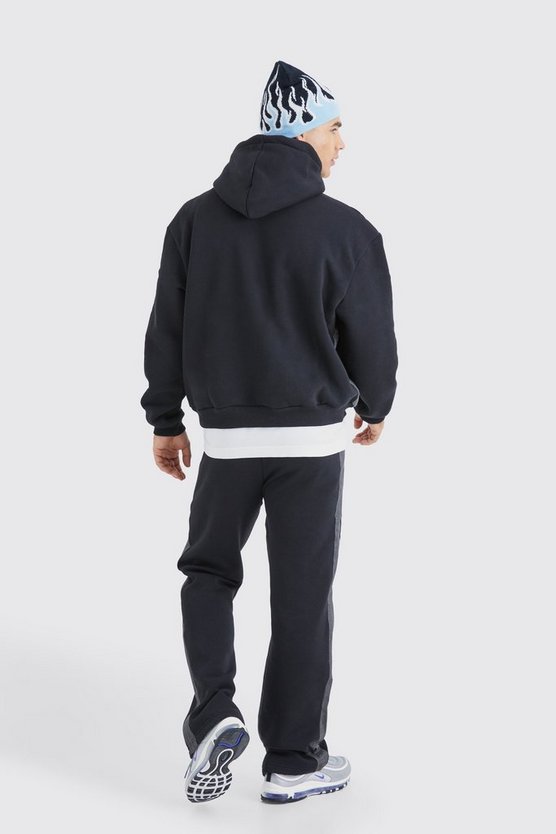 Denim-Trainingsanzug mit Homme-Print