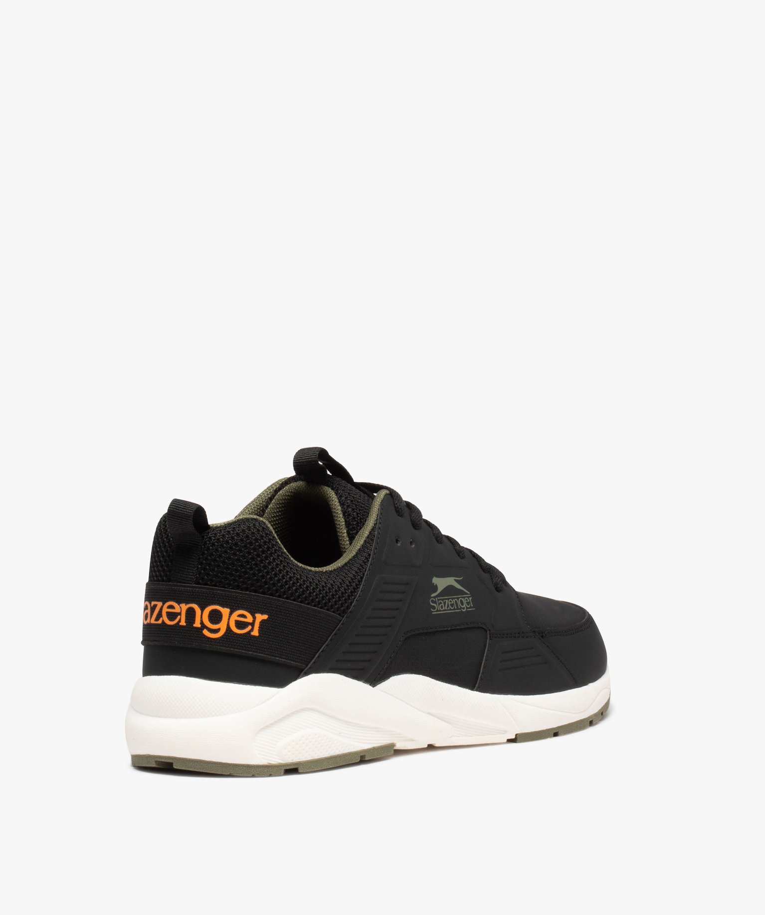 Baskets homme unies à lacets style running - Slazenger kaki | GEMO