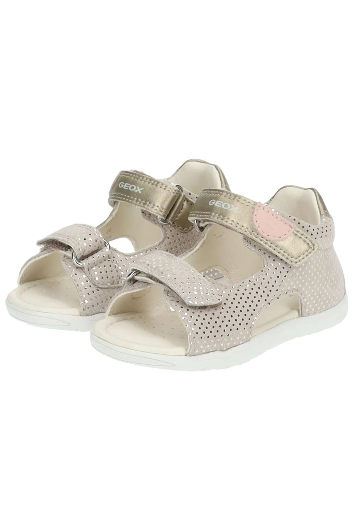 Geox  Sandalette - Beige - Flacher Absatz