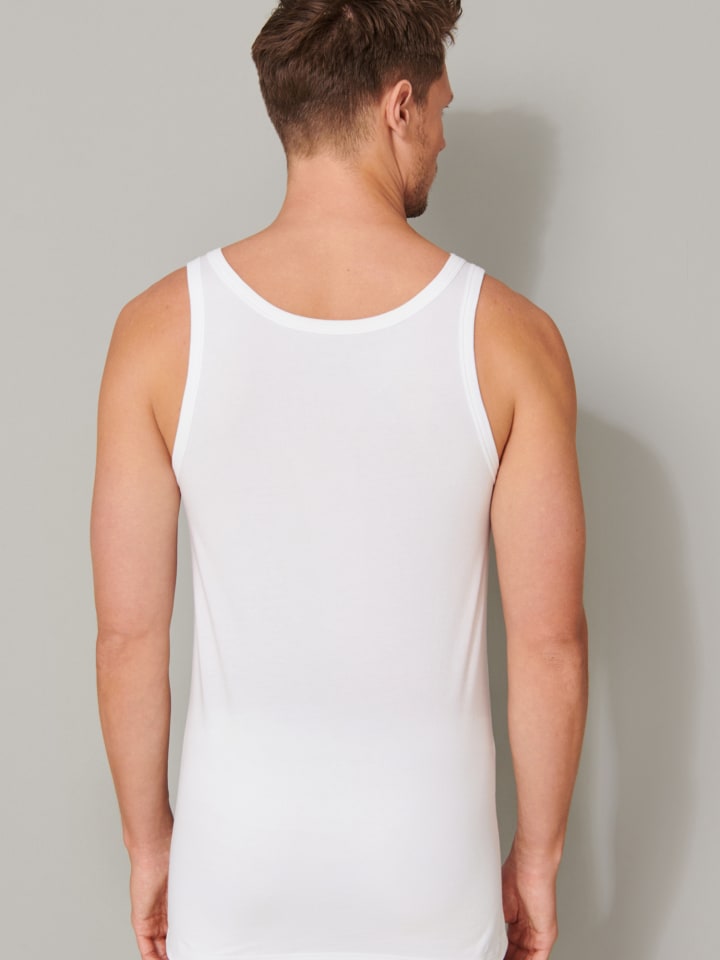 Schiesser Unterhemd 95/5 Organic Cotton in Weiß günstig kaufen