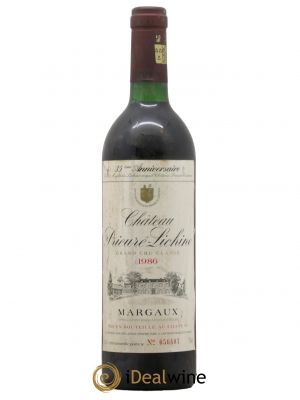 Château Prieuré Lichine 4ème Grand Cru Classé  1986 - Lot de 1 Bouteille