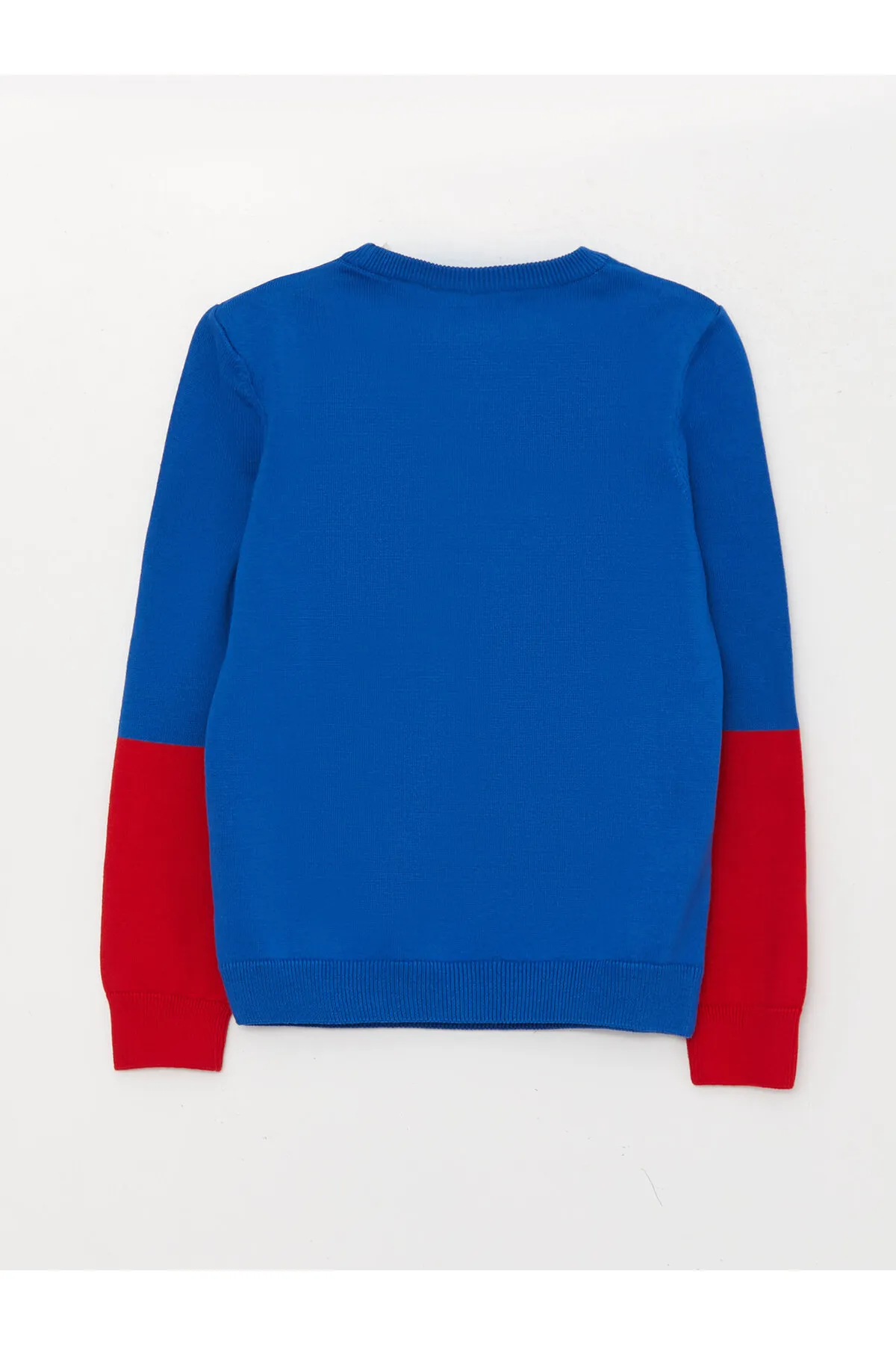 LC Waikiki  Langarm-Strickpullover für Jungen mit Rundhalsausschnitt und Spiderman-Muster