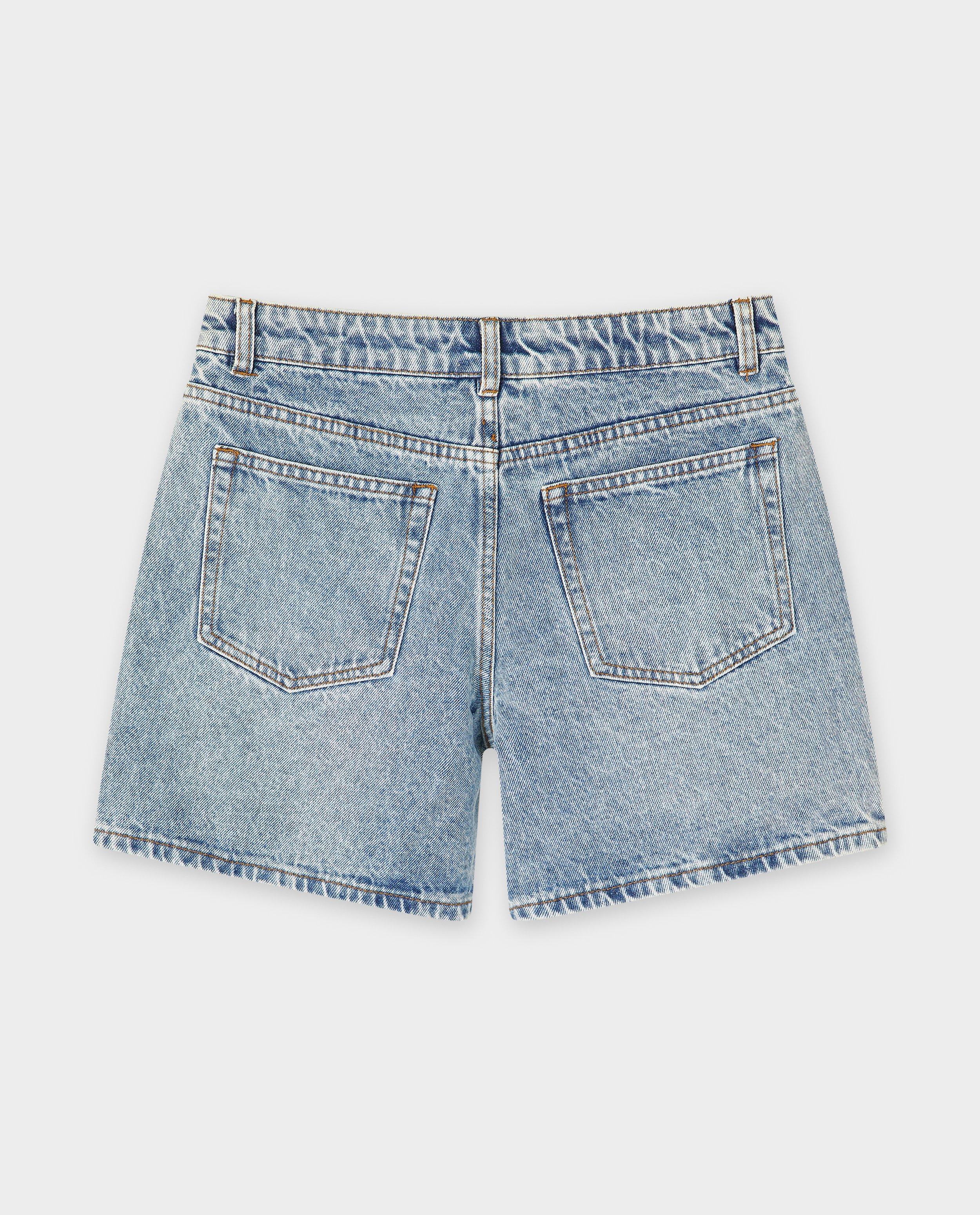 Pantaloni scurți din denim Grunt Blue albaștri