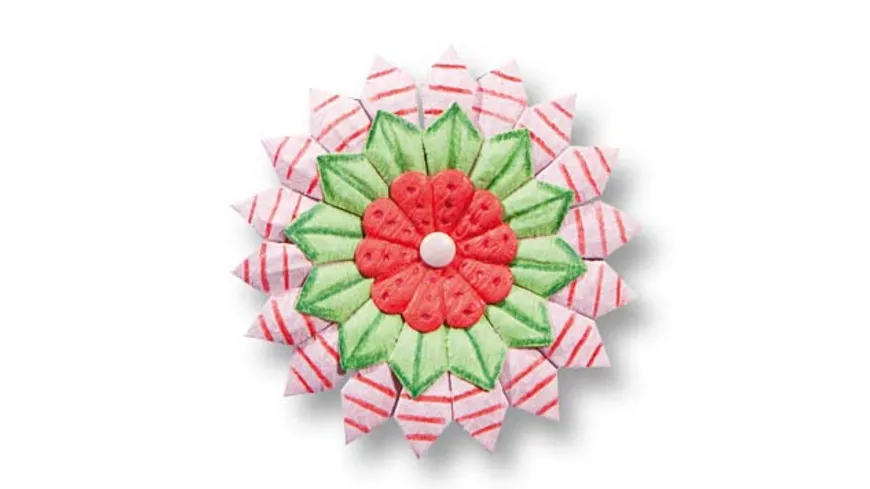 folia Papierblumen farbig sortiert