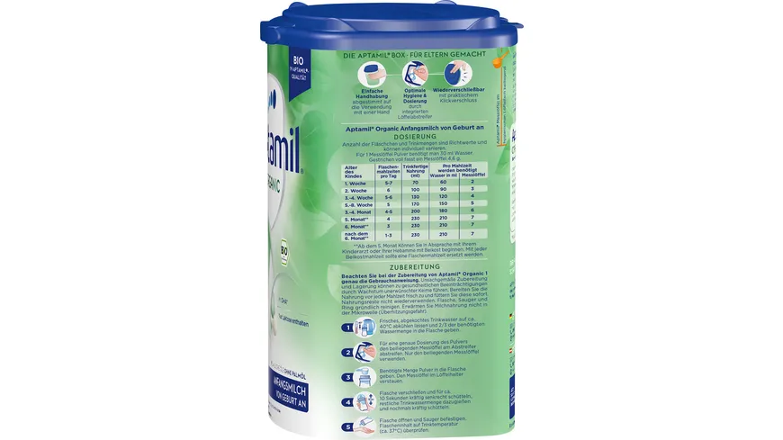 Aptamil Organic 1 Anfangsmilch 800 g