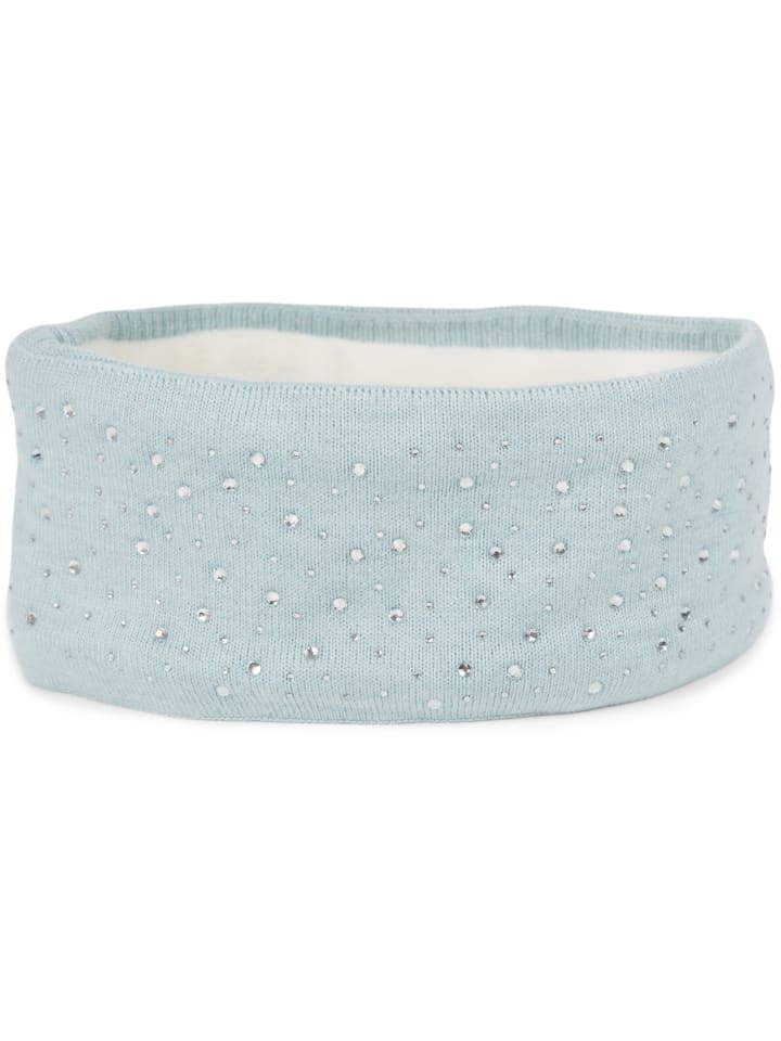 styleBREAKER Feinstrick Stirnband in Eisblau günstig kaufen onesize