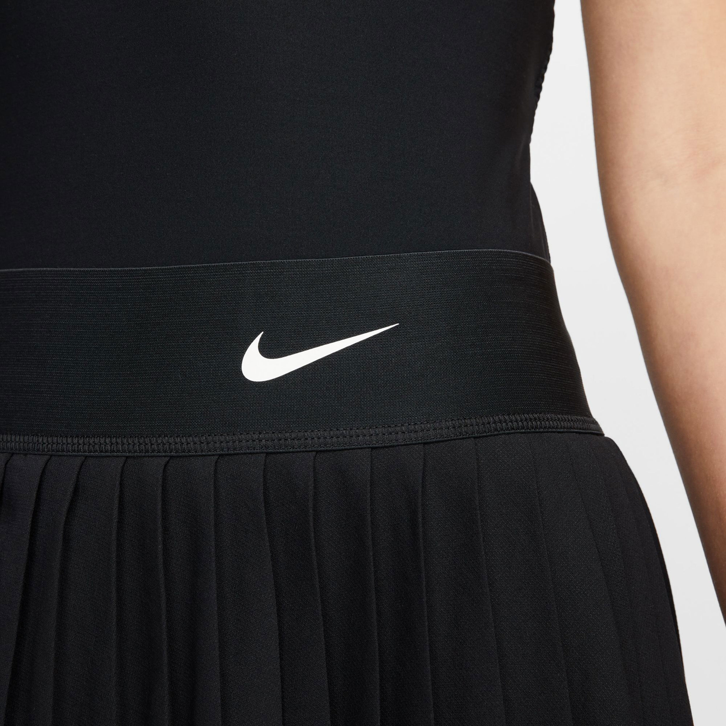 Court Dri-Fit Advantage Pleated Rock Damen - Schwarz, Weiß