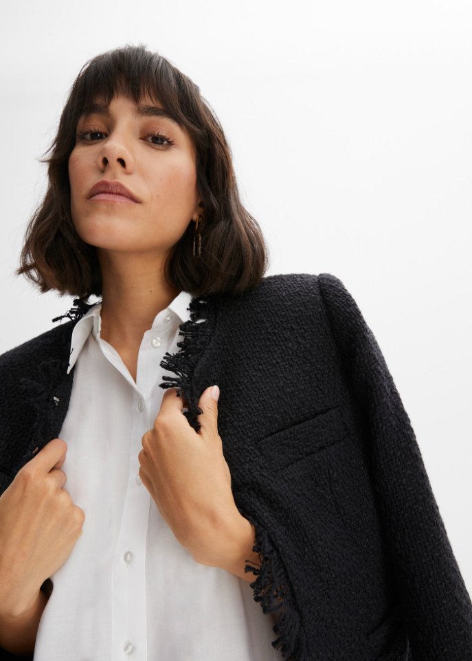 Bluse in Boxy-Form