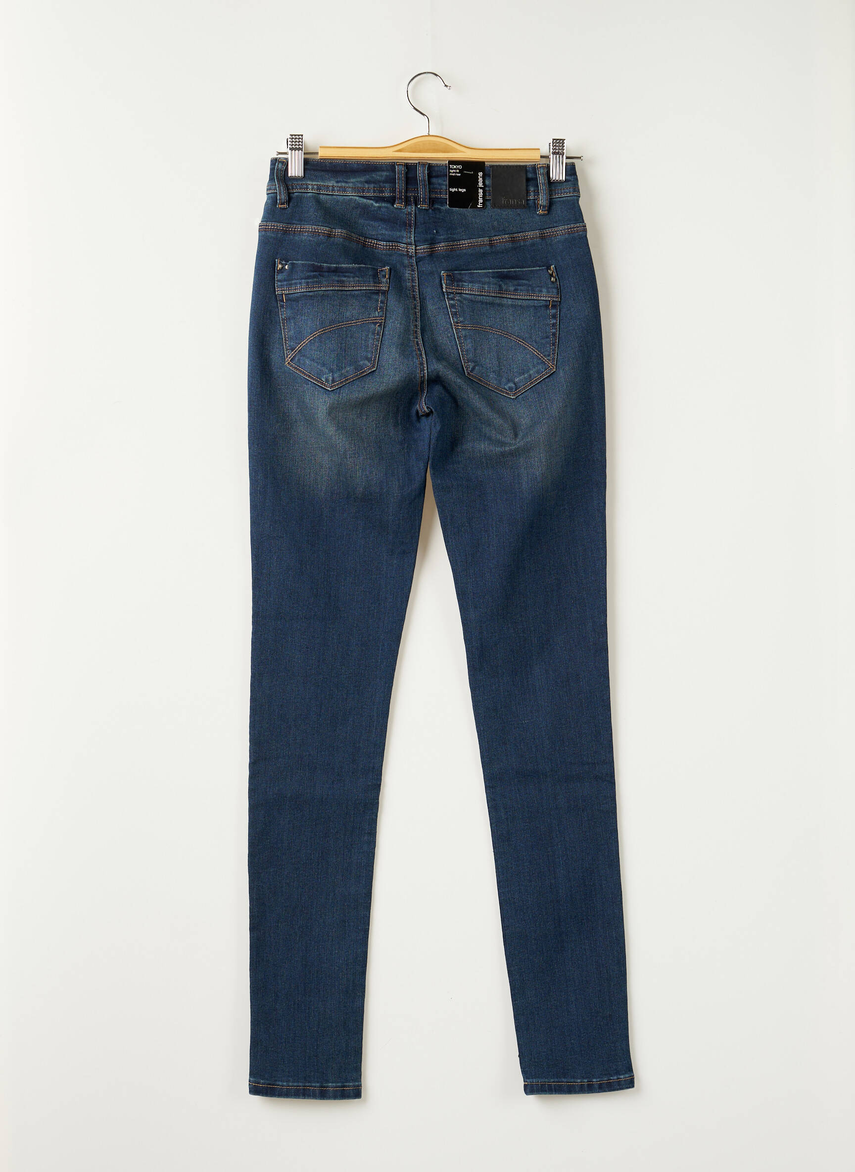 Fransa Jeans Coupe Slim Femme couleur bleu