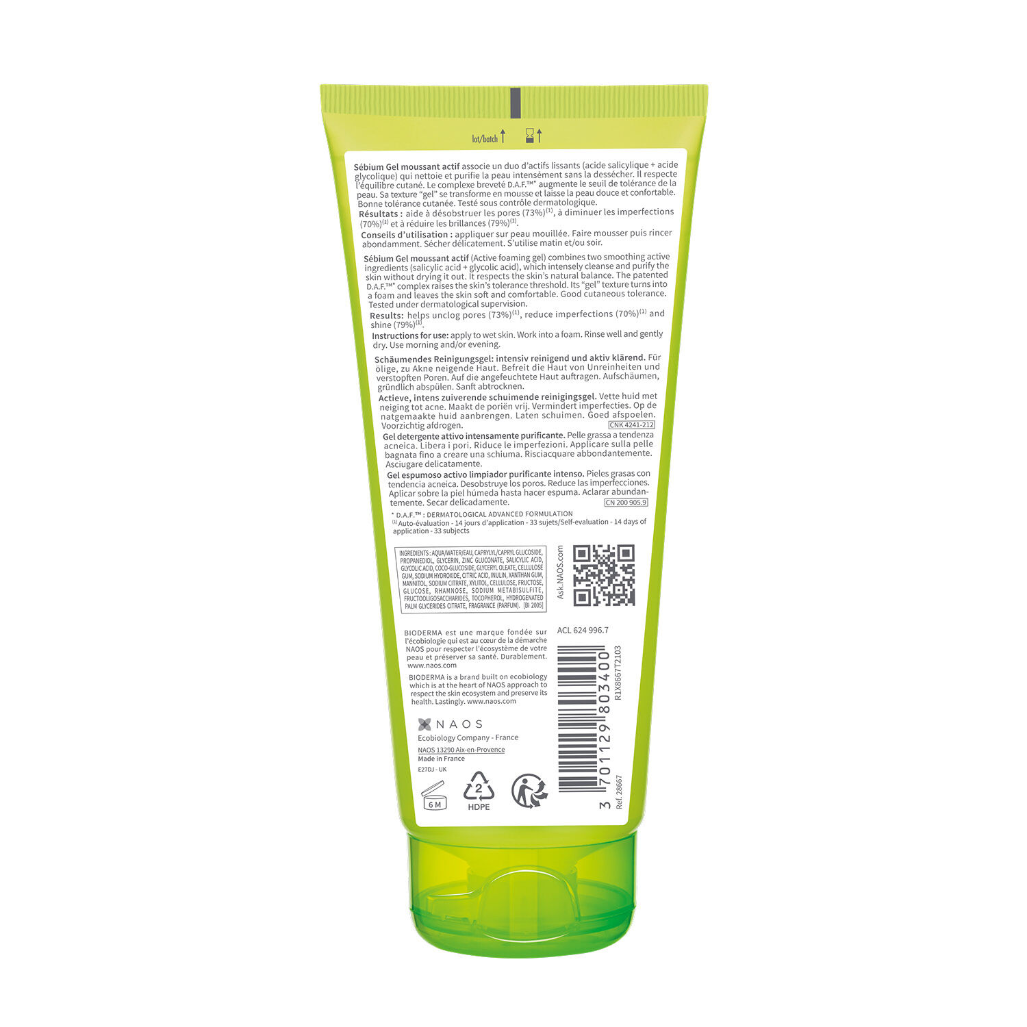 Bioderma Sébium Gel Moussant Purifiant Intense