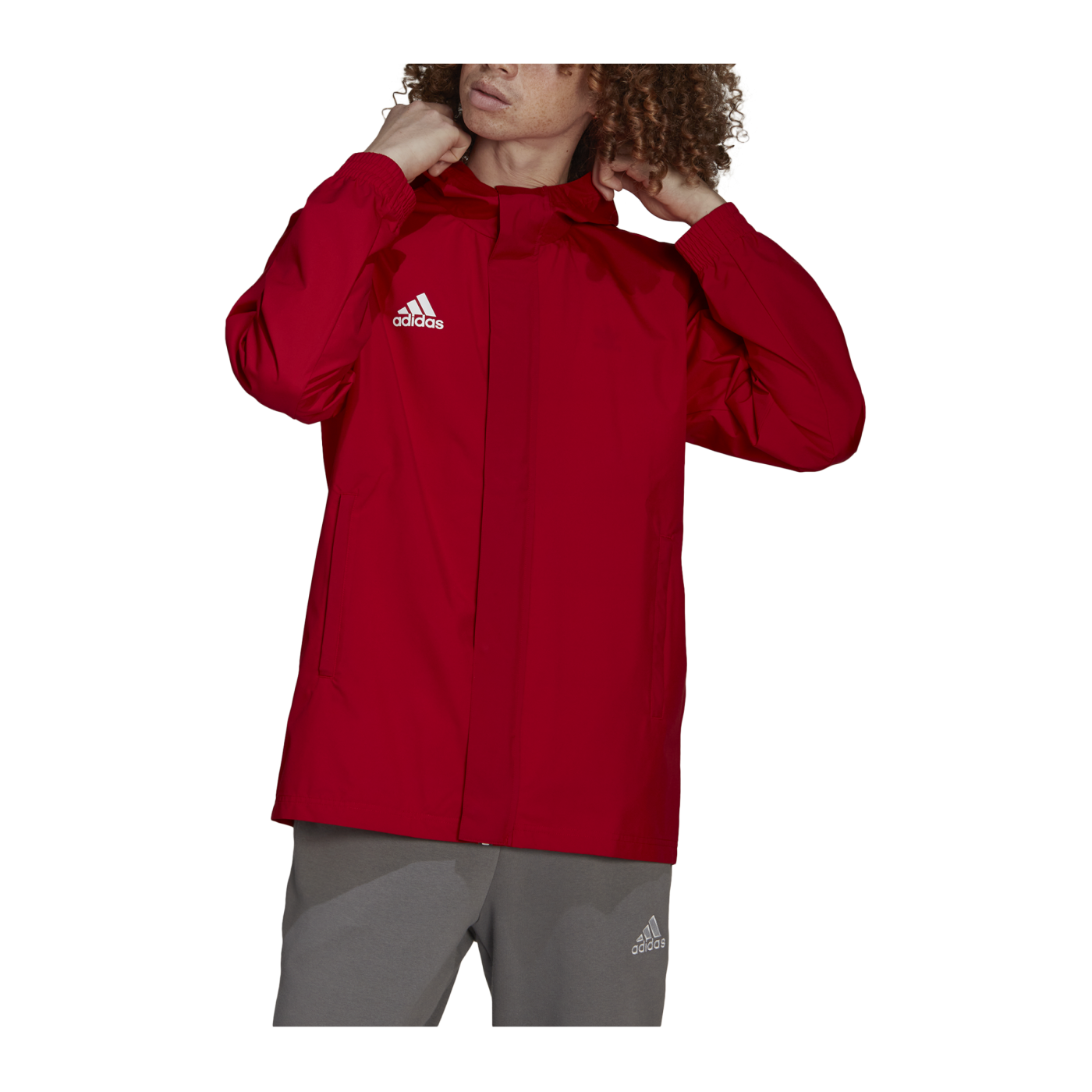 adidas Entrada 22 Allwetterjacke Rot