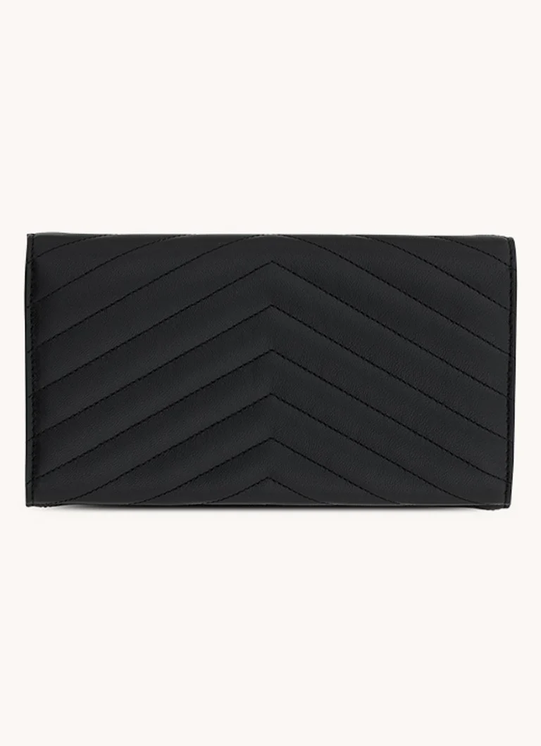 Portofel din piele de miel matlasată Saint Laurent Cassandre
